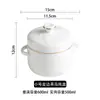 Olla de Cerámica Impermeable para Estofado Hotel Phnom Penh con Tapa Doble Tapa Boles Binaurales para Estofado de Nido de Pájaro con Recipiente Interior Olla para Huevo al Vapor Olla para Estofado Olla Pequeña para Sopa