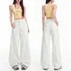 Jeans de Lyocell Tencel para Mujer 2026 Verano Nuevo Estilo Corte Holgado Levanta Glúteos Moda Delgados Transpirables Versátiles Pantalones de Pierna Ancha