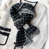 Cachecol de cashmere de flor antiga clássica de alta qualidade feminino inverno atmosfera coreana carta cor combinando xale quente maré atacado