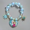 Pulsera Infantil Nueva de Dibujos Animados para Niña Princesita Cuentas de Copo de Nieve Linda Niña Pulsera para Bebé Joyería para Estudiantes