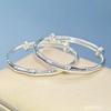 Pulsera de Bebé Conejo de Plata 9999 para Hombres y Mujeres Año del Conejo del Zodiaco Regalo para el Año de Nacimiento de Niños Luna Llena del Bebé Regalo de Cumpleaños