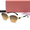 Gafas de Sol Sin Marco para Mujer Moda Trendy Protección UV Gafas de Sol para Mujer Ojo de Gato Gafas Trendy 2601