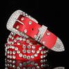 Venda direta da fábrica versão coreana de cinto feminino com strass Branco com Diamante de couro feminino com Diamante cinto feminino totalmente cravejado de Diamante