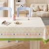 Toalha de Mesa Estilo Creme Impermeável e à Prova de Óleo Sem Lavagem 2025 Novo Tapete para Mesa de Jantar Luxo Acessível Estilo Ins High-End Toalha de Mesa para Mesa de Centro