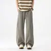 Pantalones Casuales Largos de Lino Lyocell Relajados para Hombre, Verano Delgados de Pierna Ancha Corte Curvo, Algodón