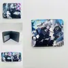 Periférico de Anime I Actualicé la Cartera Corta Solo Monstruo No. Billetera Monedero Plegable a la Mitad de Cuero PU con Estampado de 8 Colores