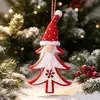 Nuevas decoraciones navideñas transfronterizas, colgantes navideños, colgantes de hombre viejo sin rostro de árbol de Navidad y Rudolph, en stock del fabricante