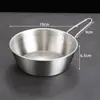 Tazón Coreano de Acero Inoxidable 304 para Vino de Arroz, Tazón para Arroz, Tazón para Vino de Arroz con Asa, Tazón Especial para Vino Caliente y Frío para Restaurantes, Tazón para Cocinar