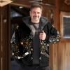 Chaquetas de Algodón para Hombre Europeas y Americanas de Invierno Transfronterizas, Cálidas y Duraderas, Forradas con Vellón, Impresión Digital 3D, Diseño Multipatrón Moderno