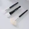Herramientas Negras para el Cuidado de la Piel, Cepillo de Lana, Pasta Limpiadora, Limpiador Facial Espumoso, Cepillo Espumoso, Brocha para Mascarilla, Espátula, Bol