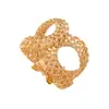 Pulsera Abierta Geométrica de Metal Transfronteriza Europea y Americana, Pulsera Hueca de Alambre Curvo Enrollado, Accesorio de Mano de Moda y Exagerado