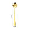 Acero Inoxidable 1010 Punta de Hielo Mango Largo Acero Inoxidable Sala de Estar Cuchara de Postre Venta al por Mayor Cuchara Creativa Cuchara de Café para el Hogar Regalo