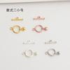 Pingente de prata de lei S925 Colar com fecho OT Acessórios para fecho de colar Tipo coração Fecho OT de prata Fivela de conexão para pulseira DIY