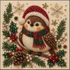 Pintura Diamante DIY Handmade de Natal com Pérolas e Diamantes 5D Transfronteiriça Novo Papai Noel Árvore de Natal Materiais de Decoração