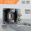 Caja de conexiones a prueba de explosiones EX, caja de conexiones de aluminio fundido para exteriores, caja de terminales de tres vías para motor, caja de distribución metálica