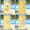 Toalla de Playa con Estampado de Perro Pudín de Sanrio, Absorbente de Agua, Secado Rápido, Fibra Ultrafina, Toalla de Baño para Vacaciones, Directo de Fábrica