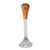 Cuchillo Vertical para Queso de Acero Inoxidable con Mango de Madera Untador de Mantequilla y Pastel Machacador de Papas Machacadas y Puré de Papa Morada