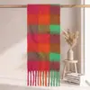 Comércio Transfronteiriço|Cachecol Xadrez de Imitação de Mohair de Alta Qualidade|Xadrez de Acrílico Quente para Outono e Inverno|Suporta Personalização de Logo