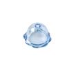 Campanilla de viento cuentas sueltas transparentes tridimensionales con agujero pasante colgante de coche campanilla de viento cadena de teléfono móvil llavero accesorios DIY