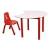 Yifanmei Juego de Mesa y Sillas Personalizado para Niños de Jardín de Infancia Mesa de Aprendizaje Rectangular Elevable Anti-Golpes y Resistente al Desgaste