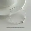 Pulsera de Cristal Plateado Roto, Moderna y Única, Diseño Sencillo, Nuevo Modelo 2026, Sensación de Alta Gama, Versátil, Lujo Ligero