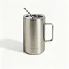 Vaso Artesanal Portátil de Doble Capa Explosivo Termo Vaso con Ventosa para el Hogar Creativo Vaso de Acero Inoxidable Taza de Café Vaso para Agua