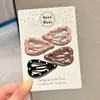 Pinzas para el pelo de cuero con forma de estrella y nube para niñas, Pinzas Bb dulces y geniales para flequillo y cabello lateral, Accesorios para el pelo para niñas