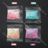 Novo Gelo Transparente Ultra-Fino Pó de Glitter DIY Cola de Linho Fluido Material Hexagonal Fantasia Nail Art Lantejoula Acessórios Pó de Glitter