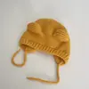 Toucas para Bebês Outono e Inverno Novo Estilo Fofas e Super Adoráveis Toucas de Puxar para Bebês e Crianças Pequenas Toucas de Lã Quentes com Proteção para as Orelhas para Meninos e Meninas