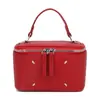 2026 Nova Bolsa Transversal Quadrada Estilo Coreano Cor Sólida Caixa para Maquiagem Bolsa Quadrada de Ombro Único Bolsa Quadrada Pequena Mini Bolsa Feminina
