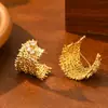 Brincos de Zircônia Trançados em Corda de Cânhamo da Moda para Mulheres, Design de Microincrustação de Luxo de Alta Qualidade, Brincos com Pino de Prata S925, Joias Exclusivas de Nicho