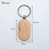 Llavero de Madera de Haya Llavero de Madera Colgante de Madera Artesanía Etiqueta Pequeña de Madera Decoración Añadir Logo Personalización