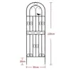 Soporte de red para trepar rosas clemátides, soporte para red trepadora de rosas, cerca de hierro para jardín y patio exterior, soporte para flores