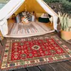 Alfombra para Sala de Estar de Imitación Cachemir Persa para Exteriores e Interiores, Resistente a Manchas, Alfombra Refrigerante de Cobertura Total para Sala de Estar del Hogar