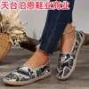 Zapatos de Mujer de Nuevo Estilo para Comercio Transfronterizo Primavera y Otoño 2025, Punta Redonda, Talla Grande, Zapatos de Cuerda de Cáñamo, Zapatos Casuales Slip-On para Mujer Europeos y Americanos