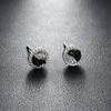 Pendientes de cristal de hielo con diamantes para hombre, diseño único irregular, acero de titanio, sin color, accesorios distintivos que combinan con todo, joyería para mujer.