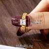 Anillo Mariposa Flor Estilo Étnico de Moda, Elegante Oro de Arena Vietnamita Incrustado con Corona de Circonita Anillo Hueco para Dedo Índice Suministro de Joyería