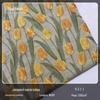 Tecido jacquard de Tulipa Laranja cheongsam retrô vestido amigo da pele roupas de primavera e verão bolsas tecido jacquard