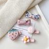2023 niñas bebé nuevo estilo coreano simple lazo dibujos animados accesorios para el cabello horquilla no daña el flequillo clip para el cabello