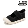 Tênis de Lona Infantil Verão Meninas Novos Sapatos para Crianças Pequenas Casuais Solado Macio Sapatos de Tecido para Bebê Creche Interno Sapatos Brancos