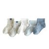Calcetines de dibujos animados de primavera y verano para niños, calcetines finos y transpirables de verano para niños, calcetines deportivos de malla para bebés, calcetines de algodón sin hueso, venta al por mayor