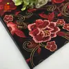 Novo Vestido Bordado para Mãe Cheongsam Hanfu Tecido Bordado Ponto Linha Multicolorida Tecido Bordado Plano