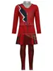 Disfraz de Cosplay de Descendientes 5 Caperucita Roja para Niñas, Vestido Rojo, Disfraz de Princesa Roja de Halloween