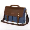 Fabricantes de comercio exterior suministran bolsa de hombro casual de lona nueva transfronteriza, bolso de mensajero portátil retro europeo y americano para hombre