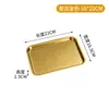 Plato Rectangular Viejo Retro Placa Plana de Acero Inoxidable Bandeja para Bebidas de Restaurante Plato de Postre Plato para Barbacoa Coreana Plato para Barbacoa