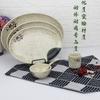 Plato de porcelana de imitación A5 Xia he, plato de plástico, plato de pescado, vajilla de melamina, plato ovalado, plato de melamina engrosada
