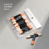 Espejo de polvo Aurora para decoración de uñas, espejo mágico, polvo de doble cabezal, esponja en barra, pincel para sombra de ojos, maquillaje, herramienta de belleza desechable.