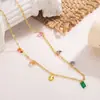 Nuevo Collar Multicolor Irregular de Piedra de Múltiples Capas Estilo Étnico Nicho Minimalista Collar de Estrella Corazón para Mujer