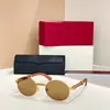 Óculos de Sol de Luxo de Designer para Homens e Mulheres Estrela Moda Retro Oval Clássico Uv400 Novo Ct0464S 0464