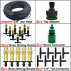 Set atomizador con boquilla de cobre ajustable para enfriamiento de verano, riego, fumigación de jardines, riego de flores, nebulización, enfriamiento, humidificación e irrigación